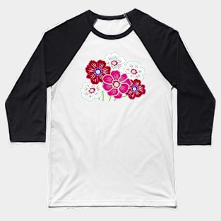 Colorful flowers Baseball T-Shirt